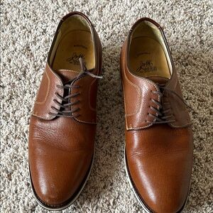J&M Johnston & Murphy. Men’s  Casual Lace Up  Dress Shoes. Size 11. Sheep Skin.